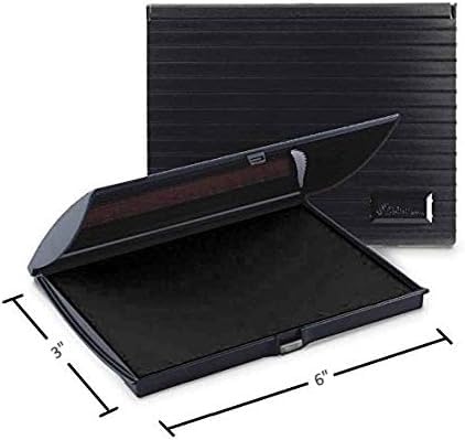 Uimprint Large 3'' x 6'' Felt Rubber Stamp Pad  Black - Image 4